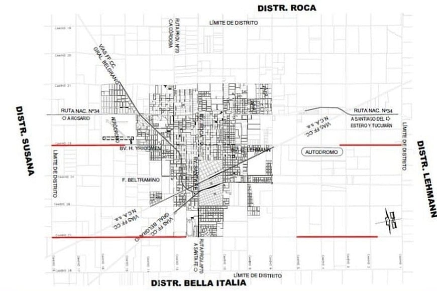 “Unos 30 productores son los beneficiados, pero sobre todo con la mejora del camino 23 Norte y del Sur, se da un paso para servir a una futura área metropolitana, porque son de conexión con las localidades de Lehmann y Susana”, explicó Horacio Albrecht