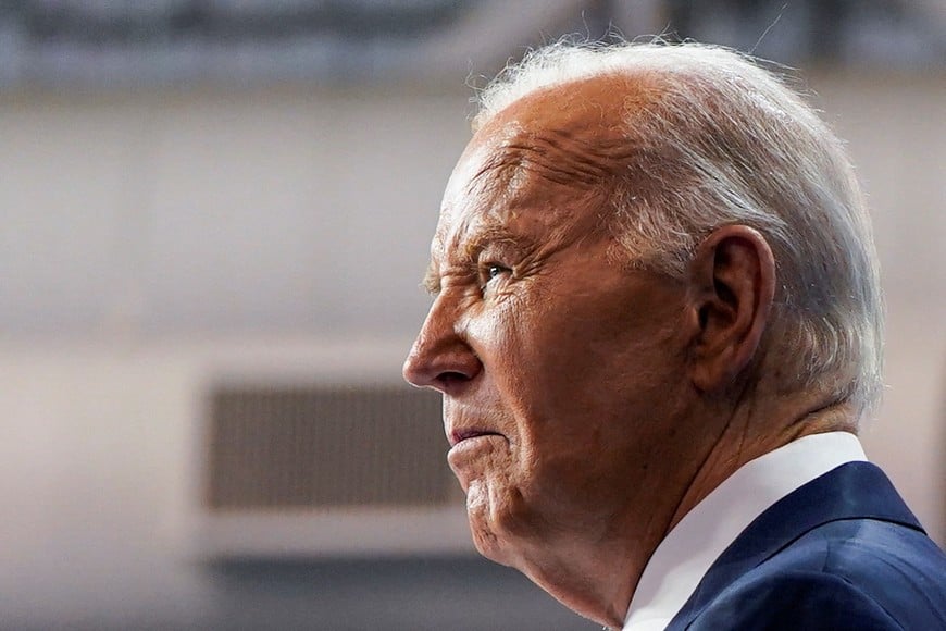 U.S. President Joe Biden delivers remarks on Medicare drug price negotiations, at an event with Vice President Kamala Harris (not pictured) in Prince George's County, Maryland, U.S., August 15, 2024. REUTERS/Elizabeth Frantz