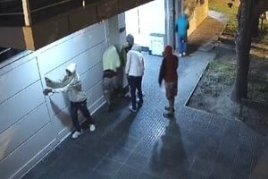 "¿Cuántos ladrones se necesitan para abrir un portón?", afortunadamente esta banda delictiva no logró su cometido.