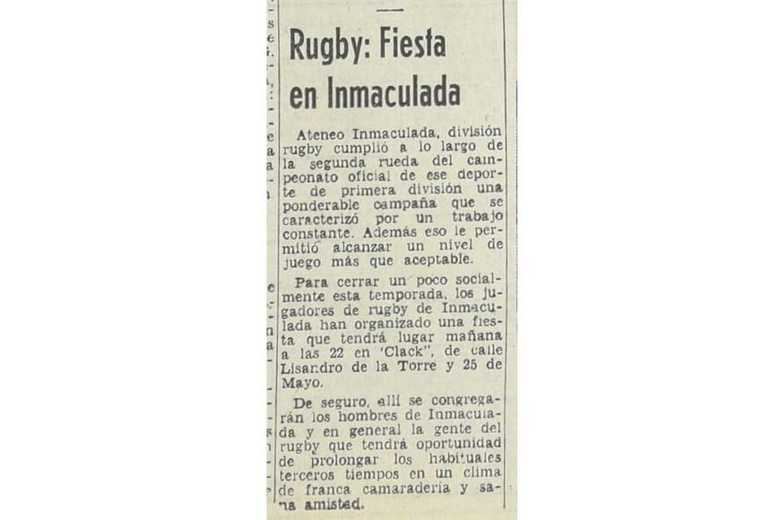 Septiembre 1974. Bajo el nombre de Ateneo Inmaculada.