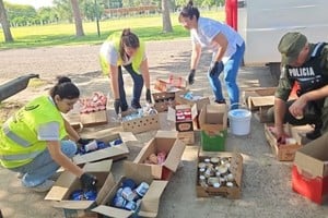 Alimentos decomisados.