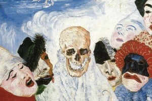 “La muerte y las máscaras”, pintura de James Ensor de 1897. Foto: Musée des beaux-arts de Liège