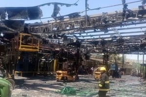 Área del complejo industrial que resultó dañada por el fuego.