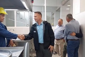 El ministro Enrico recorrió la obra en su reciente visita al norte.