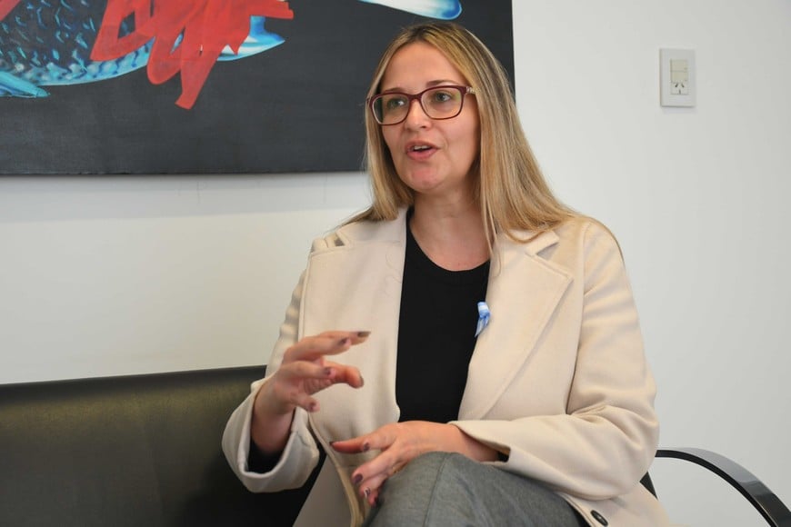 Gisela Riuli, directora del aeropuerto. Foto: Flavio Raina.