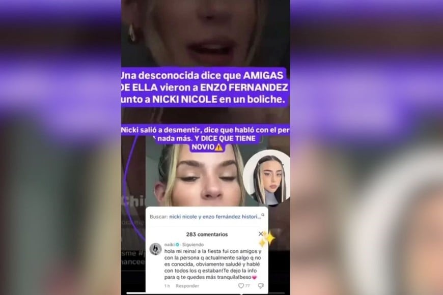 El posteo de Tik Tok y la respuesta de la cantante.