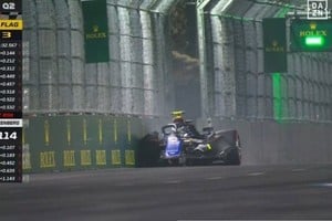 El fuerte accidente de Franco Colapinto en la segunda tanda de clasificación del Gran Premio de Las Vegas