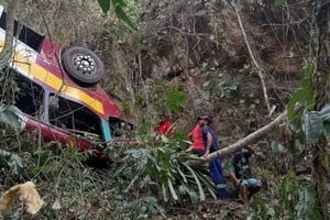 El autobús se salió de la carretera en una zona de difícil acceso, en una zona montañosa llamada Serra da Barriga.