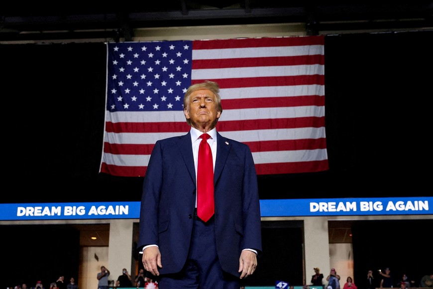 FILE PHOTO: President-elect Donald Trump attends a campaign event, in Allentown, Pennsylvania, U.S., October 29, 2024. REUTERS/Brendan McDermid/File Photo