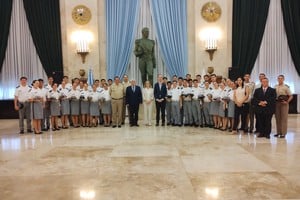 Cadetes del Liceo Militar “General Belgrano” en Buenos Aires: liderazgo y valores en formación. Foto: Ministerio de Defensa