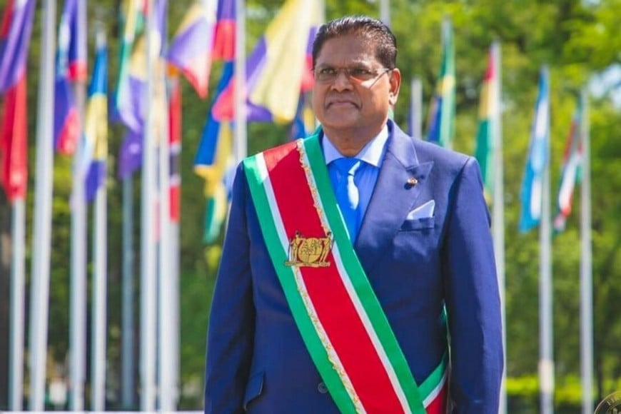 Chandrikapersad Santokhi, presidente de Surinam.