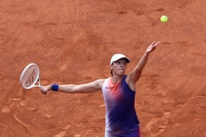 Tennis - French Open - Roland Garros, Paris, France - June 8, 2024
Poland's Iga Swiatek in action during her final match against Italy's Jasmine Paolini REUTERS/Yves Herman