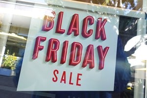 A Black Friday sale sign is seen at a shopping mall in San Diego, California, U.S., November, 23, 2022.  REUTERS/Mike Blake