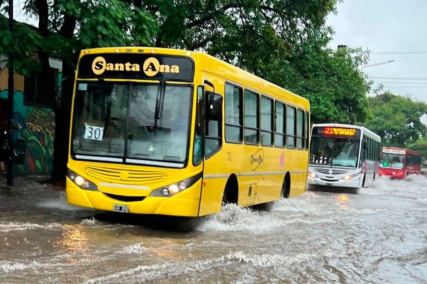 El tránsito se vio muy afectado. Foto: Gentileza El Tribuno