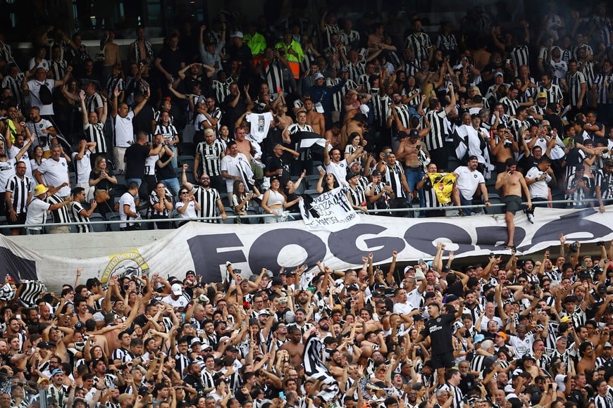 Soccer - Copa Libertadores - Final - Atletico Mineiro v Botafogo - Estadio Mas Monumental, Buenos Aires, Argentina - November 30, 2024
Botafogo fans in the stands REUTERS/Agustin Marcarian