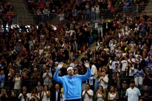 Un Parque Roca repleto para ver a Delpo y Novak. Foto: REUTERS