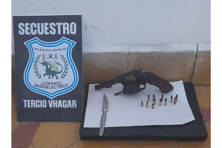 Armas secuestradas tras el tiroteo del 20 de octubre.