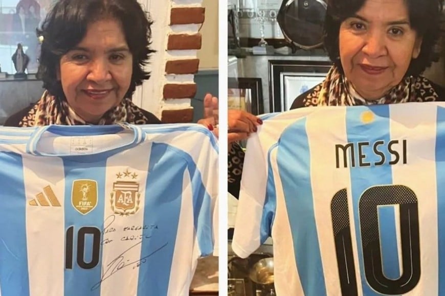 Lionel Messi recientemente donó una camiseta autografiada para subastar en beneficio de la fundación Barrientos.