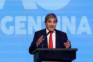 Argentina's Economy Minister Luis Caputo speaks during the CPAC (Conservative Political Action Conference) in Buenos Aires, Argentina December 4, 2024. REUTERS/Agustin Marcarian