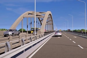 El nuevo viaducto será paralelo al actual Puente Carretero. Crédito: Redes Sociales Lisandro Enrico.