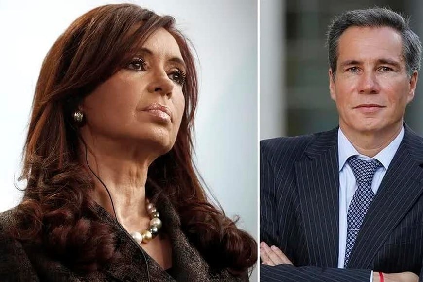 Cristina Kirchner y Alberto Nisman. A casi diez años del asesinato del fiscal, el tema de su muerte vuelve a instalarse.