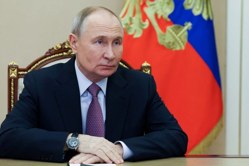 Russian President Vladimir Putin chairs a meeting with members of the Security Council via video link at the Kremlin in Moscow, Russia December 5, 2024. Sputnik/Aleksey Babushkin/Kremlin via REUTERS ATTENTION EDITORS - THIS IMAGE WAS PROVIDED BY A THIRD PARTY.