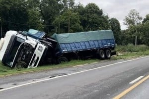 La colisión entre los camones fue frontal. Foto: Gentileza Casilda Plus