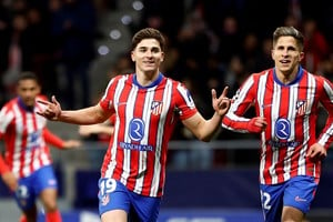 El Atlético Madrid ganó con un golazo de Julián Álvarez