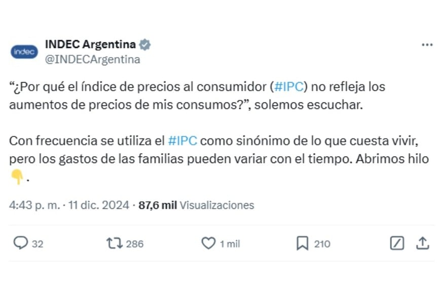 comunicado indec