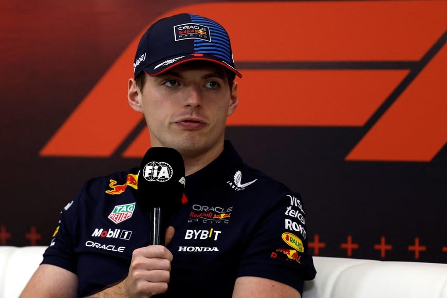 Formula One F1 - Abu Dhabi Grand Prix - Yas Marina Circuit, Abu Dhabi, United Arab Emirates - December 5, 2024
Red Bull's Max Verstappen during the press conference ahead of the grand prix REUTERS/Hamad I Mohammed