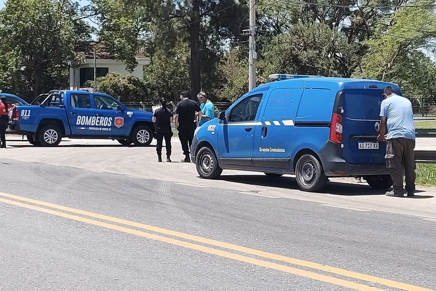 Una motociclista perdió la vida tras ser embestida por un camión en Rafaela. Policia. Patrulleros.  Créditos: Tomás Bertero