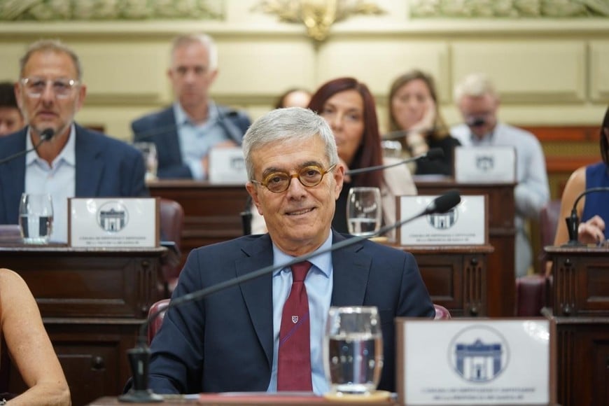 Walter Agosto, a favor pero con disidencias particulares. Foto: Cámara de Diputados