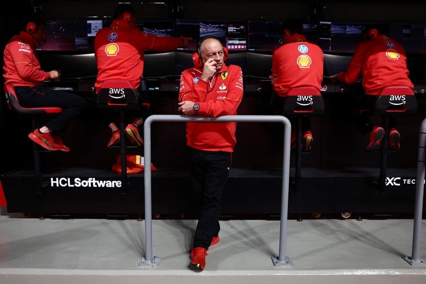 Formula One F1 - Qatar Grand Prix - Lusail International Circuit, Lusail, Qatar - December 1, 2024 
Ferrari team principal Frederic Vasseur ahead of the Qatar Grand Prix REUTERS/Jakub Porzycki