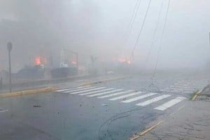 Una de las imágenes que divulgaron los bomberos locales.