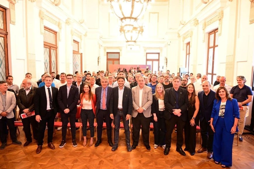 La actividad se realizó en el Salón Blanco de la Casa de Gobierno. Crédito: Flavio Raina.