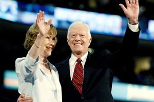 Jimmy y su recientemente fallecida esposa, Rosalynn Carter. Archivo Reuters.