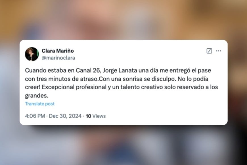 Así despidieron a Jorge Lanata vía X. Créditos: X