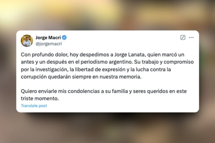 Falleció Lanata: así lo despiden en redes. Créditos: X