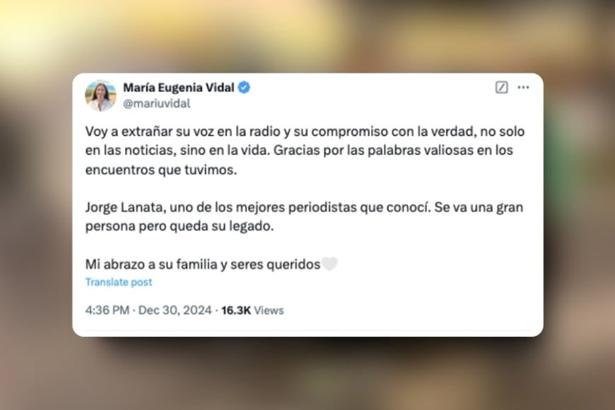 Falleció Lanata: así lo despiden en redes. Créditos: X