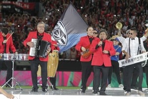 Los Palmeras en la final de la Copa Conmebol Sudamericana. Archivo El Litoral.