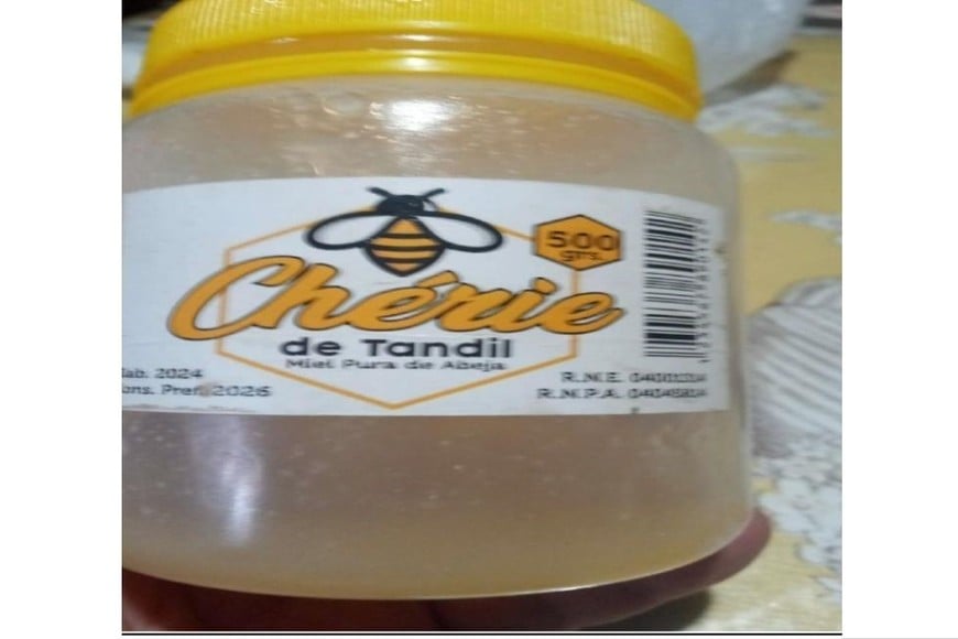 Miel Pura de Abeja, marca Chérie de Tandil