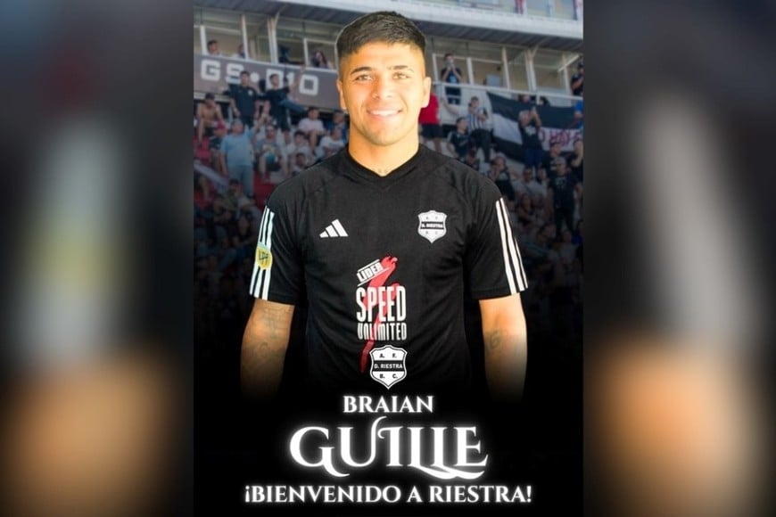 Braian Guille nuevo jugador de Riestra. Foto: X de Riestra