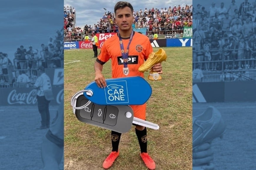 Mauro Smarra, goleador de la Copa Potrero. Gentileza