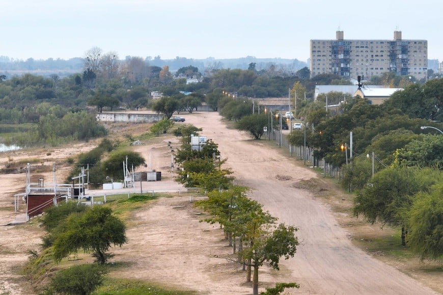 En 2023 el drone de El Litoral recorrió el sector en vísperas de los trabajos de remodelación. Foto: Fernando Nicola