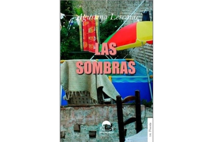 Portada de “Las sombras”, libro de poemas de Agustina Lescano.