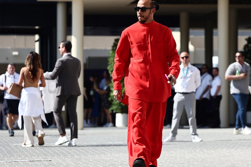 Formula One F1 - Abu Dhabi Grand Prix - Yas Marina Circuit, Abu Dhabi, United Arab Emirates - December 8, 2024
Mercedes' Lewis Hamilton before the race REUTERS/Jakub Porzycki