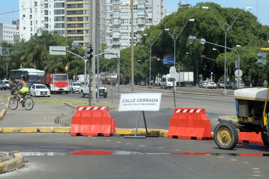 Quedó clausurado el paso. Foto: Guillermo Di Salvatore