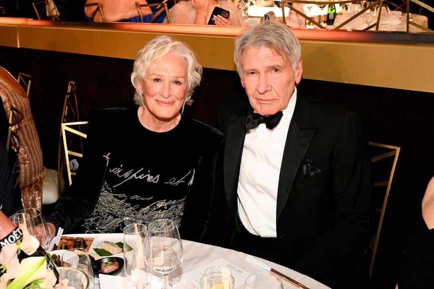 Glenn Close y Harrison Ford, figuras míticas del cine norteamericano.