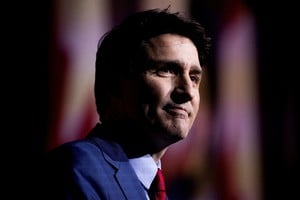 FILE PHOTO: Canada’s Prime Minister Justin Trudeau speaks at the federal Liberal caucus holiday party, the day after Finance Minister Chrystia Freeland unexpectedly resigned, in Ottawa, Ontario, Canada December 17, 2024. REUTERS/Carlos Osorio/File Photo