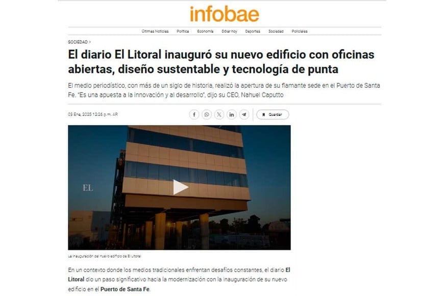 La cobertura de Infobae.